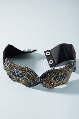 anthropologie beaded belt