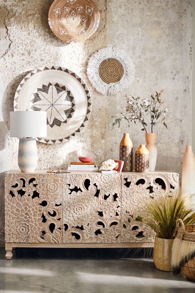 Fringed Basket Wall Art Anthropologie