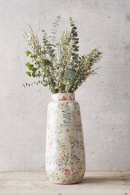 Rose & Vine Terracotta Vase | Anthropologie