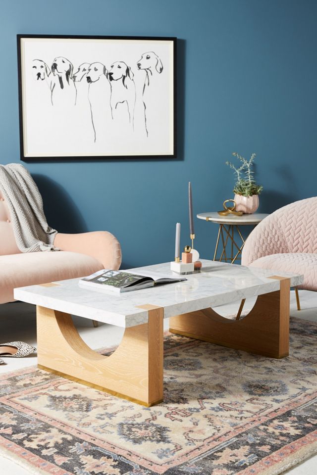 Polished Marble Coffee Table | Anthropologie