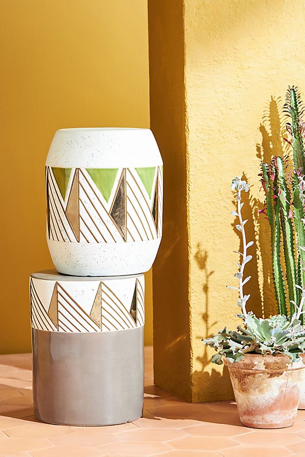 Slide View: 1: Cathy Terepocki Ceramic Stool