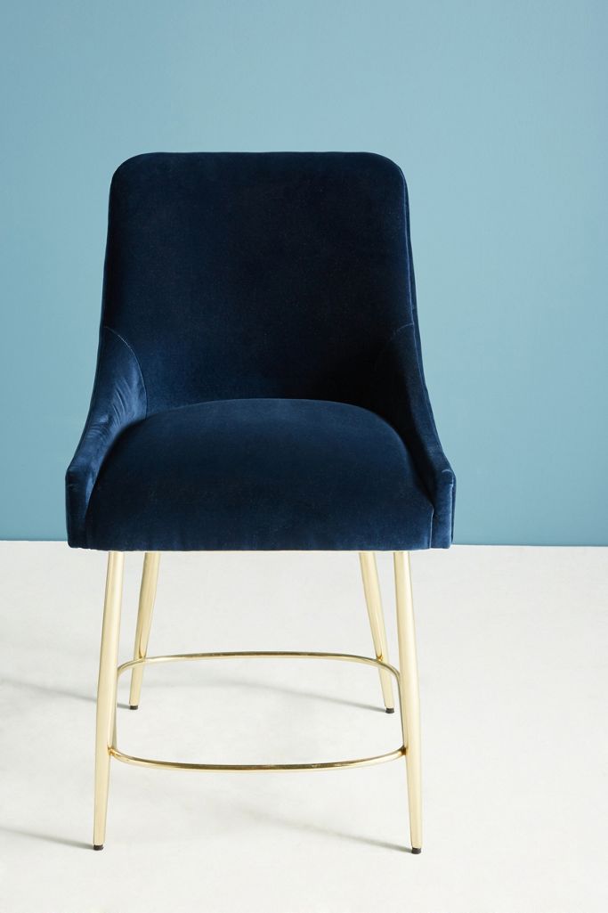 Velvet Elowen Counter Stool Anthropologie