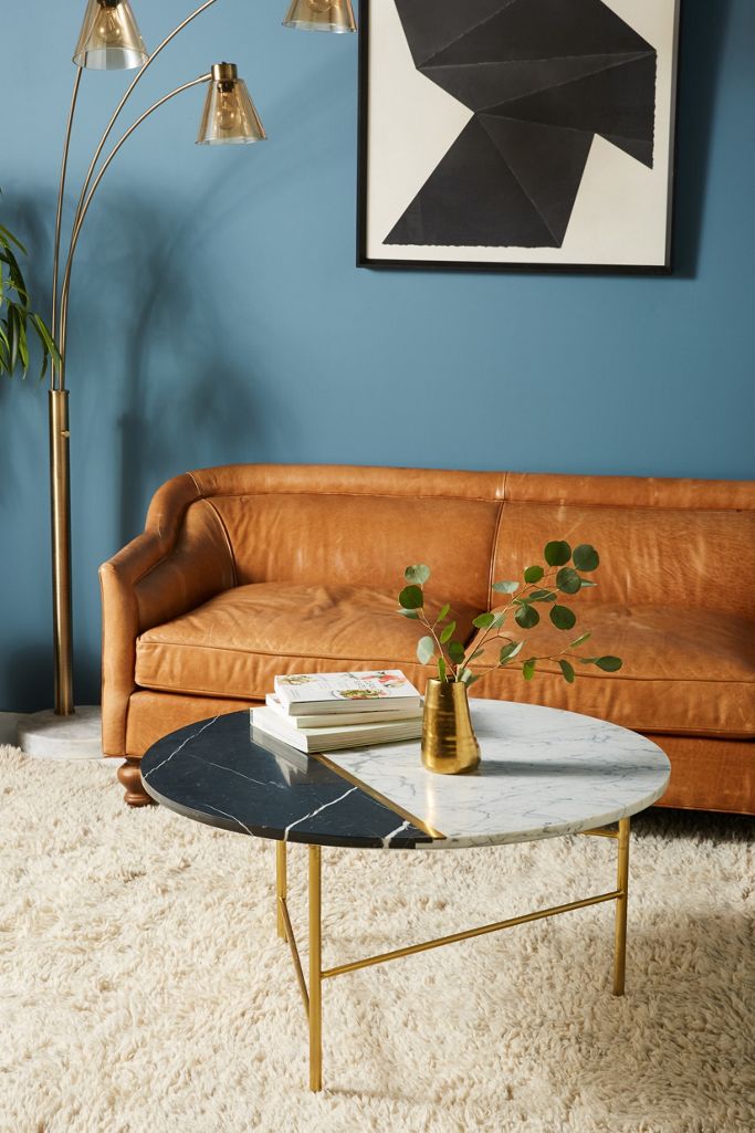 Pieced Marble Coffee Table | Anthropologie