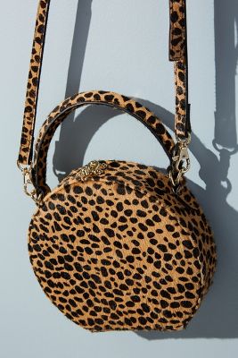 leopard circle bag