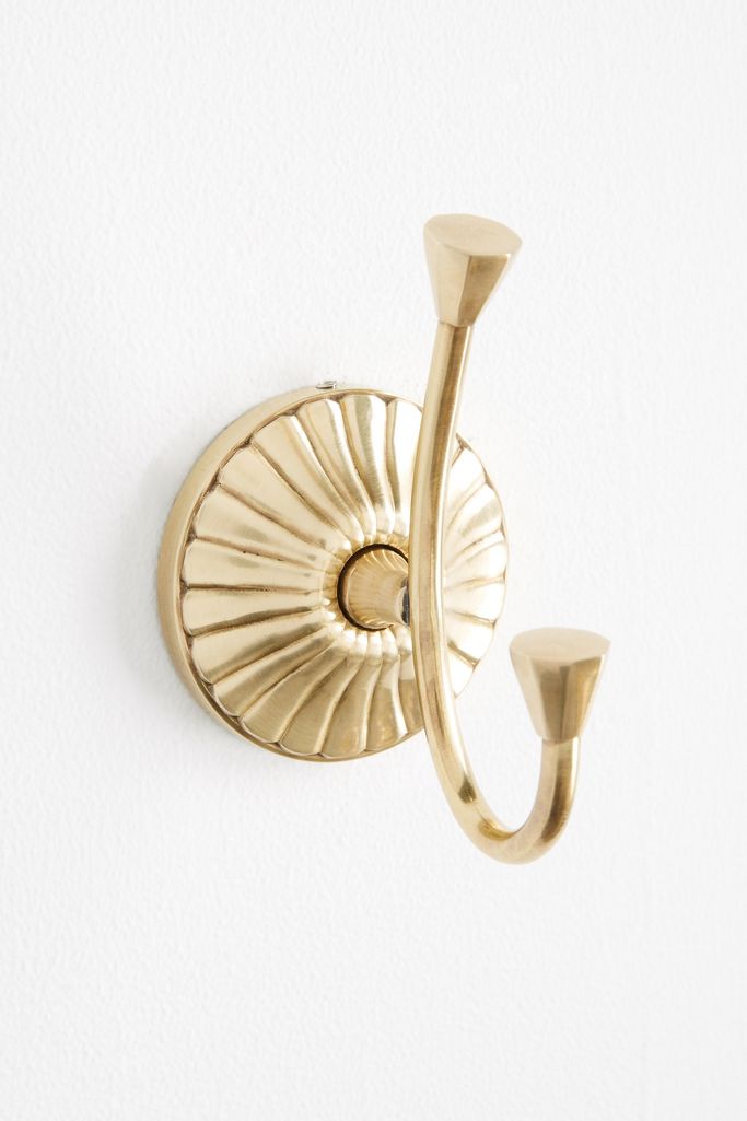 Fluted Towel Hook | Anthropologie