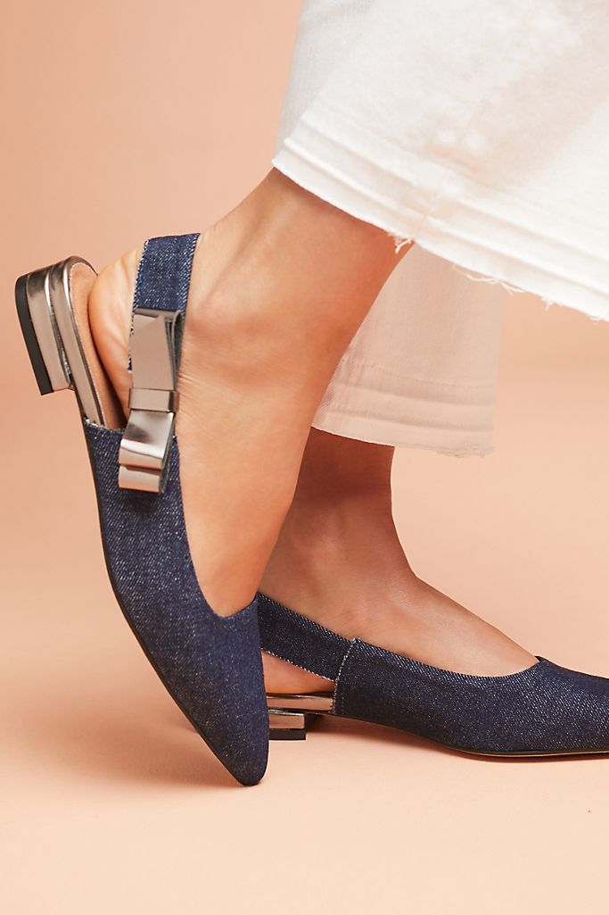 All Black Slingback Flats | Anthropologie