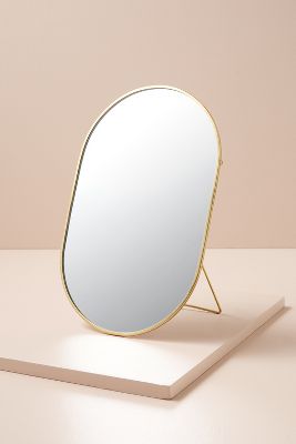 table mirror with stand