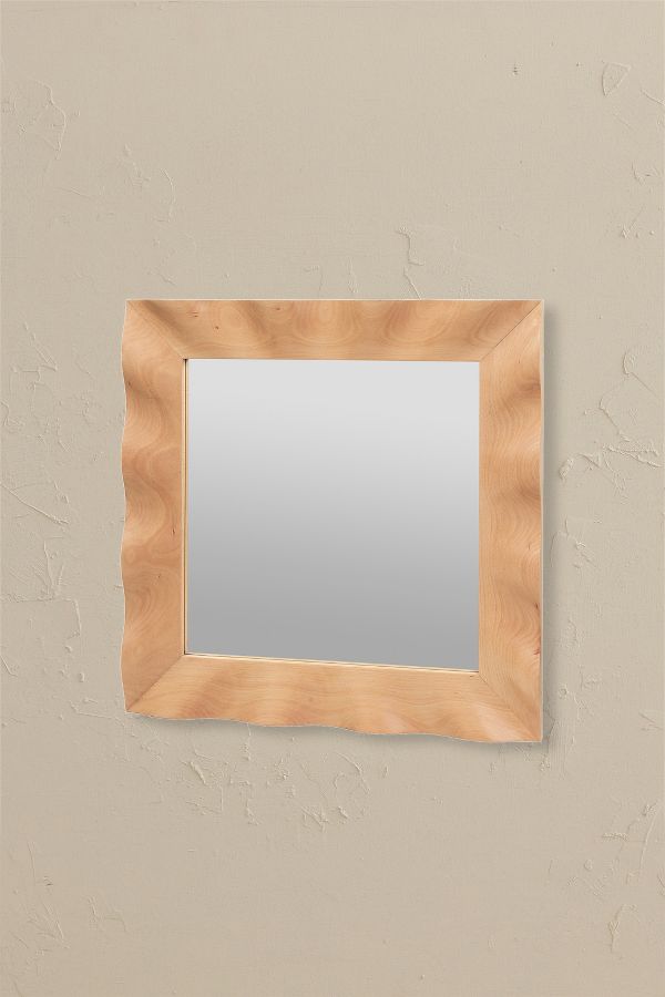 Slide View: 1: Broste Copenhagen Small Wavy Mirror