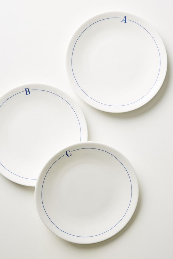 Modern Monogram Dinner Plate Anthropologie