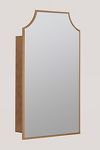 Thumbnail View 4: Simone Mirrored Metal Bathroom Wall Cabinet