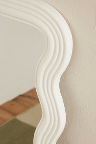 Slide View: 2: Frances Mango Wood Wiggle Frame Wall Mirror