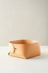 Thumbnail View 3: Folded Leather Basket