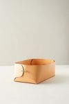 Thumbnail View 4: Folded Leather Basket