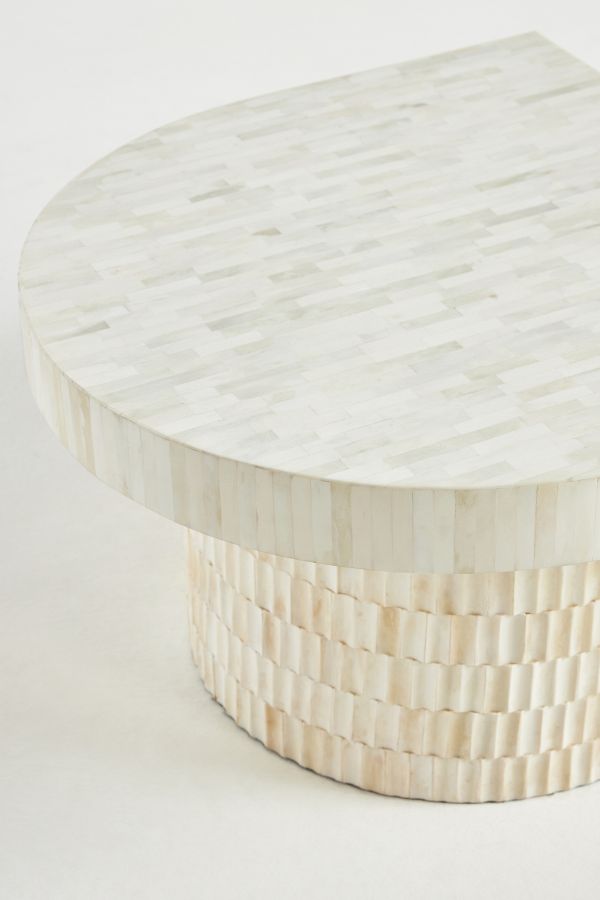 Slide View: 8: Blanch Tiered Oval Coffee Table