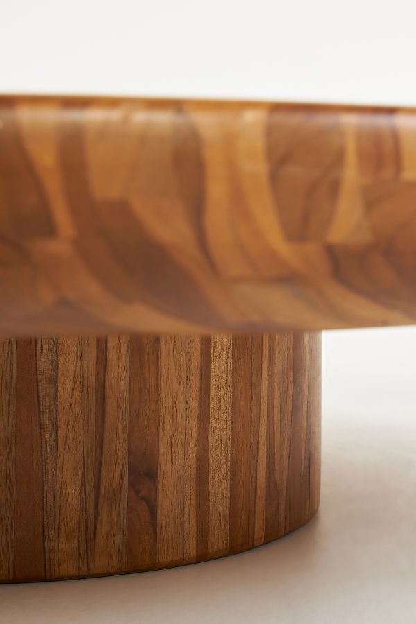 Slide View: 5: MasayaCo Teak Batea Coffee Table