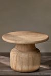 Thumbnail View 1: nkuku Vivan Grooved Wood Side Table