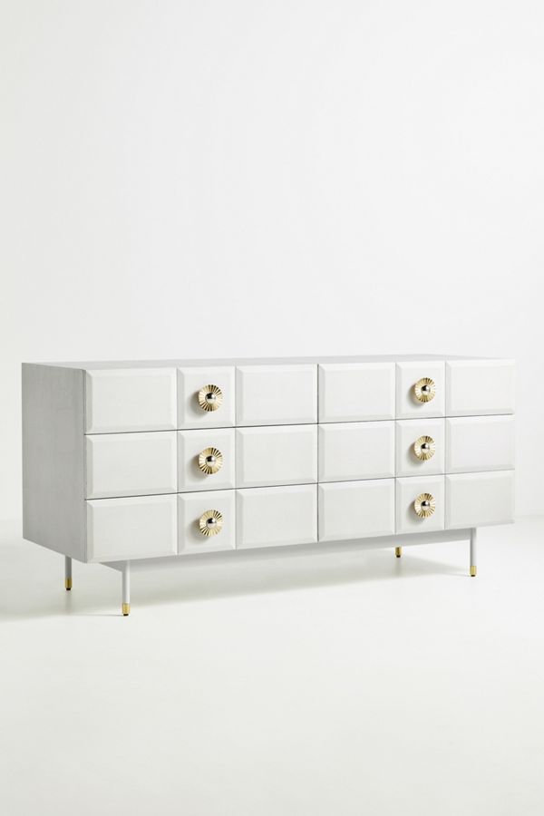 Huxley Shagreen Six Drawer Dresser Anthropologie