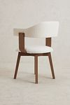 Thumbnail View 5: Brooke Boucle-Upholstered FSC Beech Wood Swivel Dining Chair