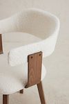 Thumbnail View 6: Brooke Boucle-Upholstered FSC Beech Wood Swivel Dining Chair