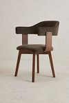 Thumbnail View 2: Brooke Velvet-Upholstered FSC Beech Wood Dining Chair