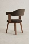 Thumbnail View 4: Brooke Velvet-Upholstered FSC Beech Wood Dining Chair