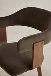 Thumbnail View 5: Brooke Velvet-Upholstered FSC Beech Wood Dining Chair