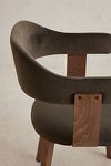 Thumbnail View 6: Brooke Velvet-Upholstered FSC Beech Wood Dining Chair