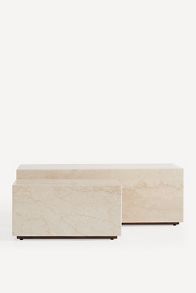 Slide View: 6: Grayson Rectangular 44" Marble Coffee Table