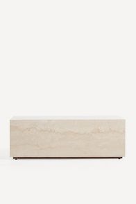 Slide View: 1: Grayson Rectangular 44" Marble Coffee Table