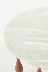 Slide View: 3: LALA Reimagined 36" Round Marble Coffee Table