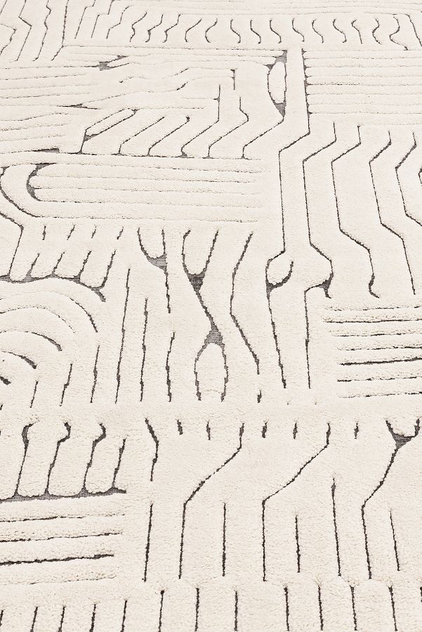 Slide View: 3: Valley Ivory & Charcoal Route Rug