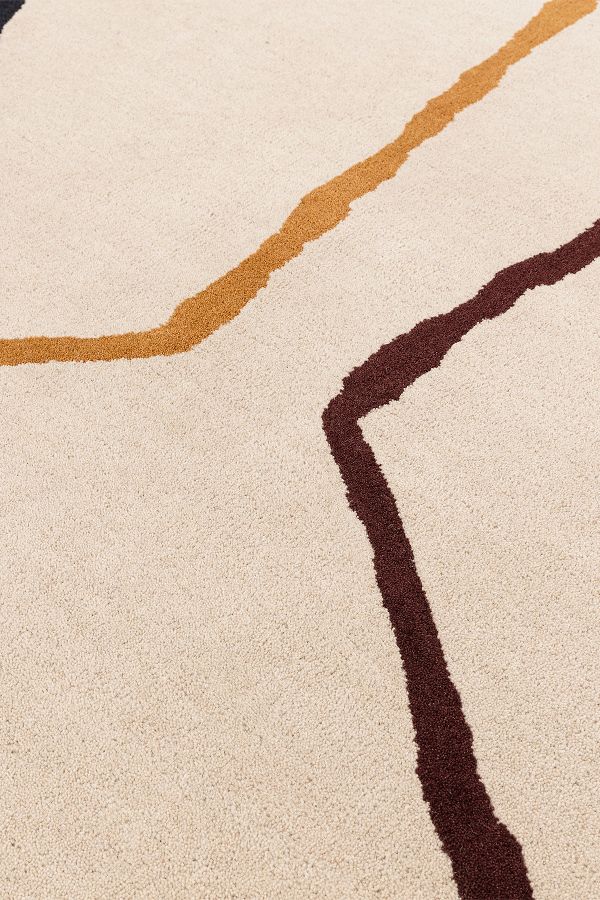 Slide View: 2: Reef Linear Hand-Tufted Wool Rug