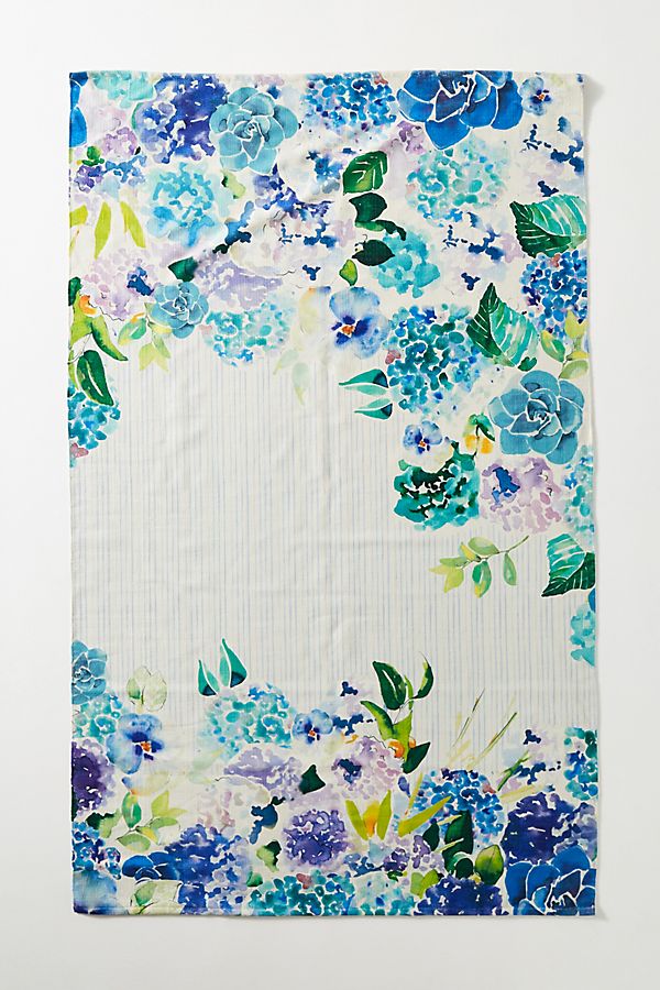 Slide View: 1: Sarah Hackinson Pansies Indoor/Outdoor Rug