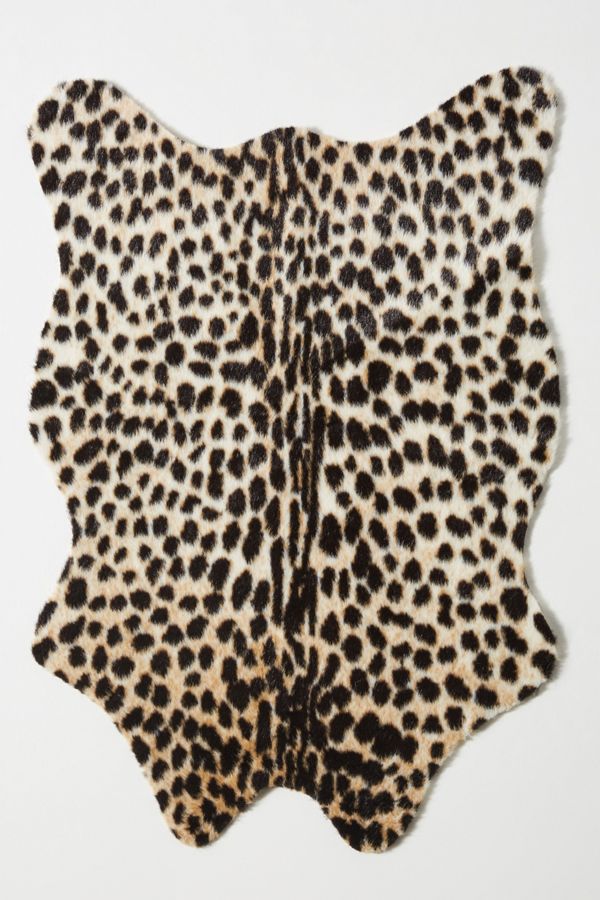 Chalet Cheetah FauxHide Rug Anthropologie UK