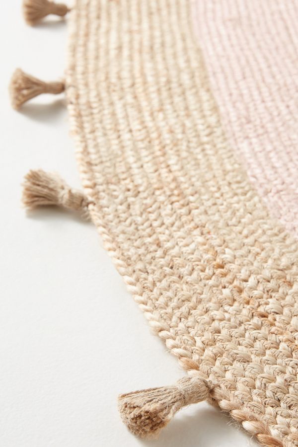 Yvette Pommed Jute Rug Anthropologie UK