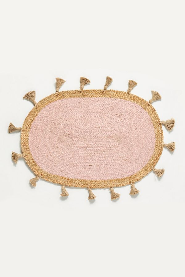 Yvette Pommed Jute Rug Anthropologie UK