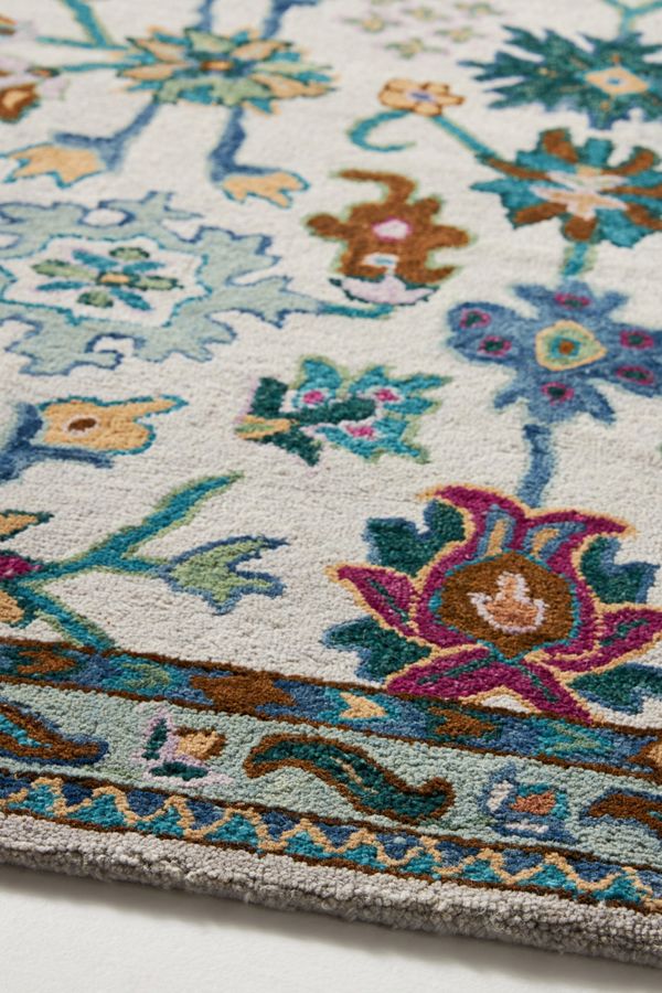 Tufted Suza Floral Rug Anthropologie UK