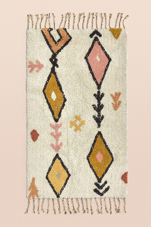 Fringed Berber Rug Anthropologie UK