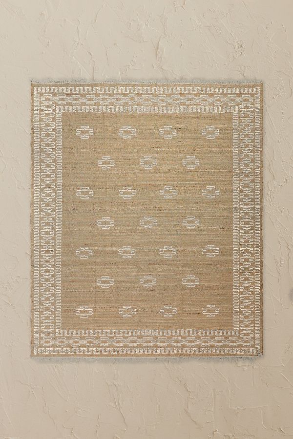 Slide View: 3: Birdie Fortescue Cucito Stitched Jute Rug