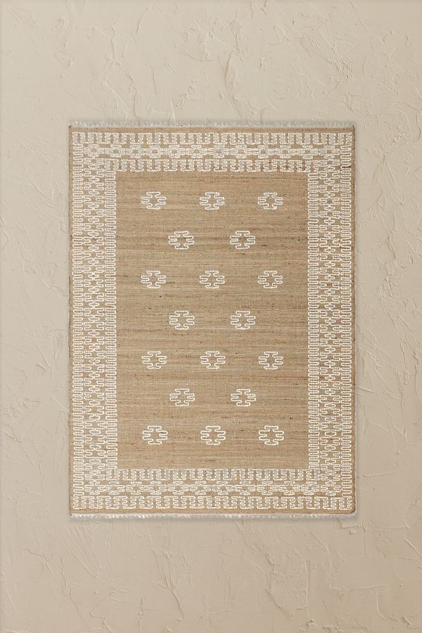 Slide View: 4: Birdie Fortescue Cucito Stitched Jute Rug