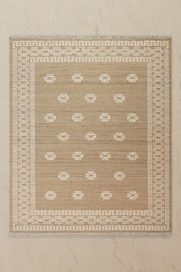 Slide View: 2: Birdie Fortescue Cucito Stitched Jute Rug