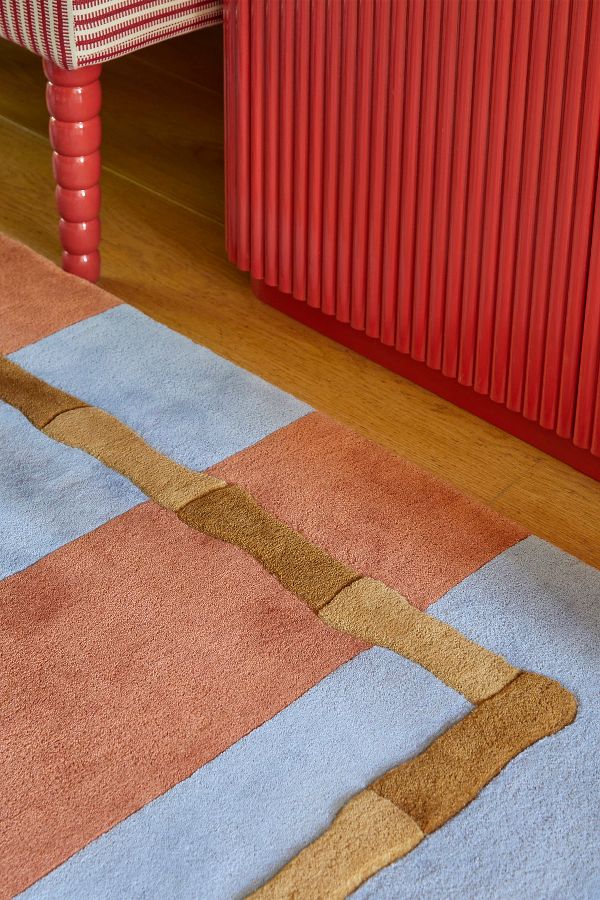 Slide View: 3: LAYERED X Alice Crawley Bamboo Forrest Wool Rug