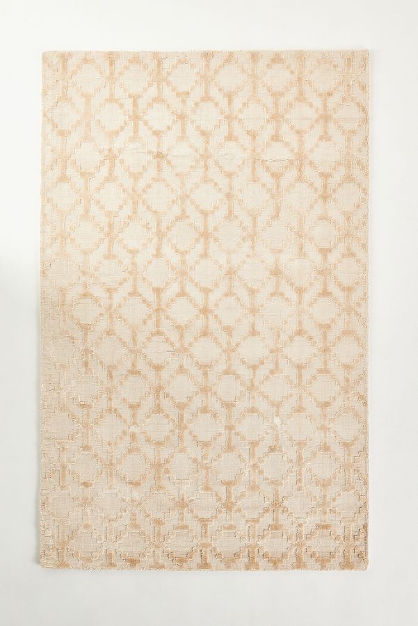 Slide View: 2: Handwoven Wool-Viscose Blend Rug