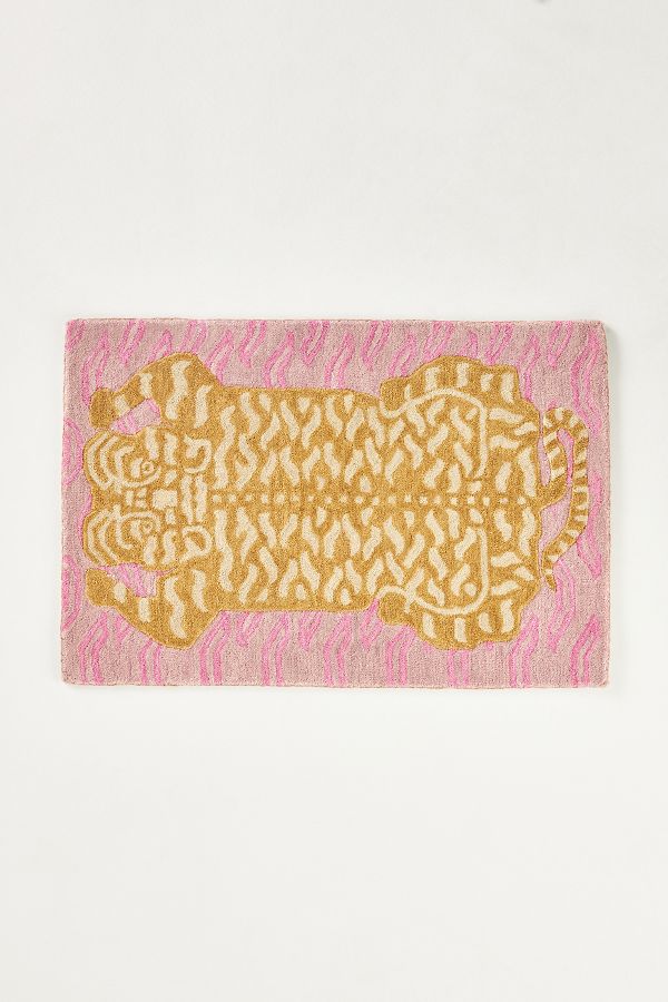 Slide View: 3: Tiger Hand-Tufted Wool Rug