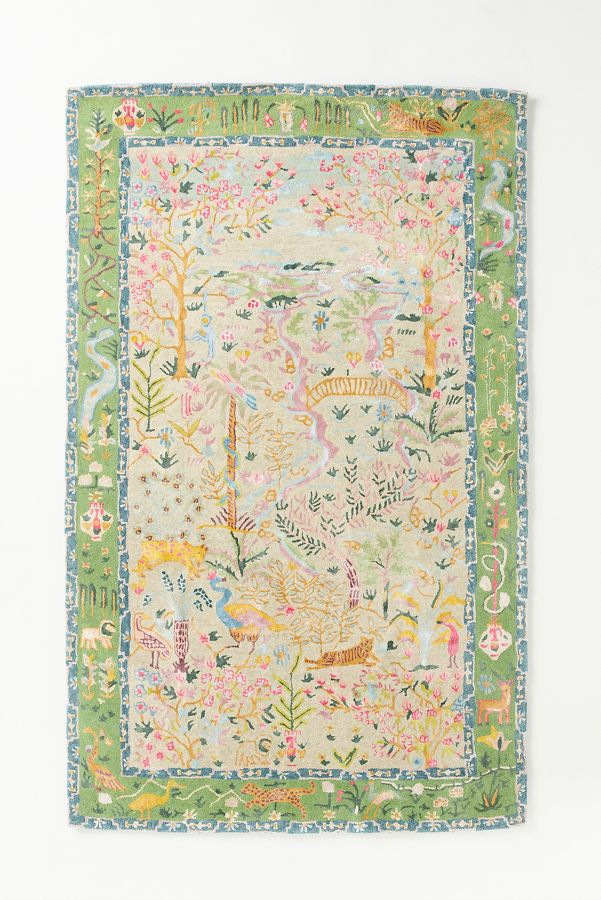 Slide View: 1: Tales Menagerie Tufted Wool-Viscose Blend Rug