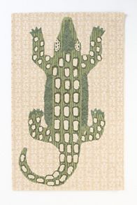 Slide View: 2: Ally Alligator Hand-Tufted Wool Rug