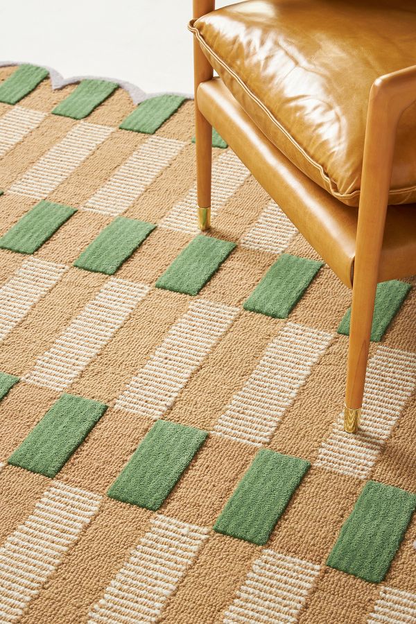 Slide View: 2: Matilda Goad & Co. Tufted Plaid Rug