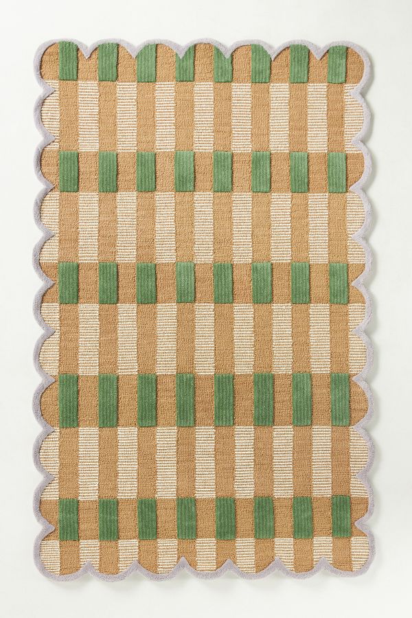 Slide View: 2: Matilda Goad & Co. Tufted Plaid Rug