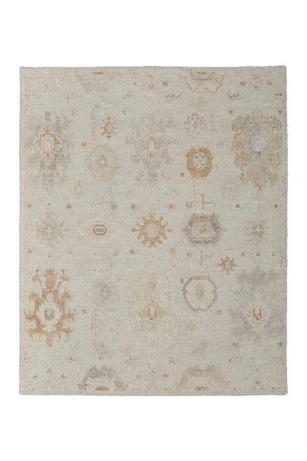 Slide View: 1: Hand-Knotted Wool Loper Rug