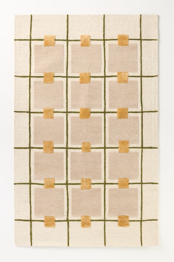 Slide View: 1: Greer Hand-Tufted Wool-Viscose Blend Rug